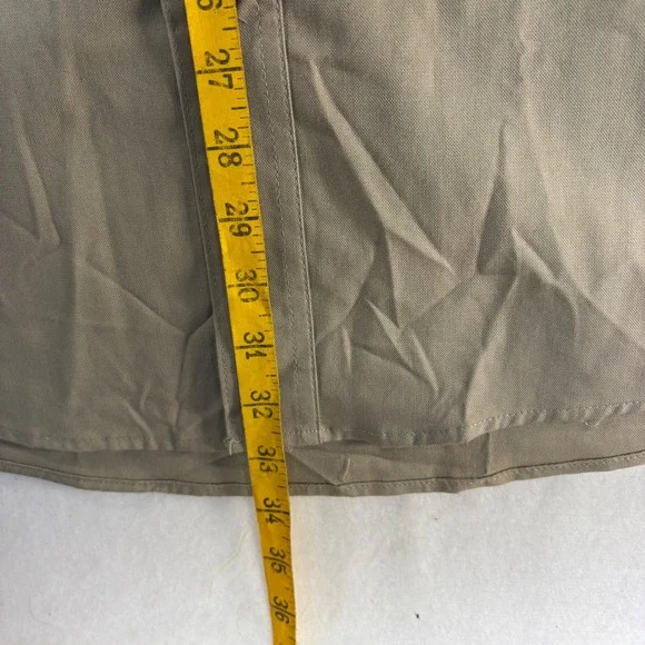 Carhartt Mens XL Tan Short Sleeve Button Down Canvas Work Shirt 384-62 - Picture 6 of 7